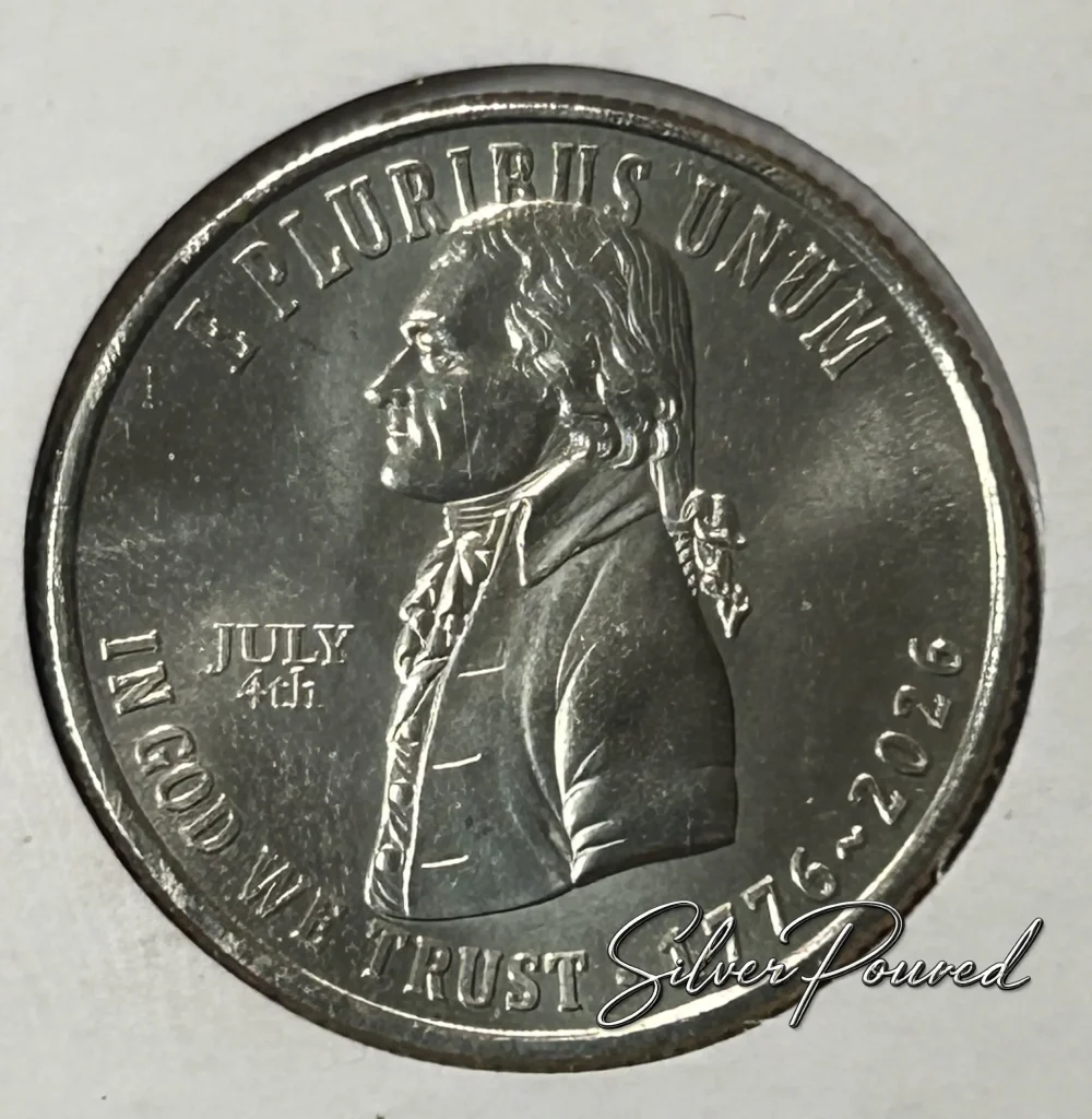 2026 Declaration of Independence Quarter with July 4 privy mark