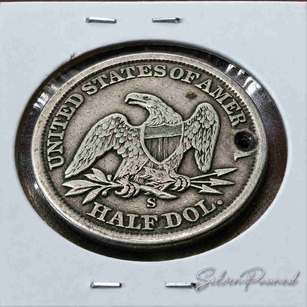 1862-S Seated Liberty Half Dollar Civil War date reverse San Francisco Mint
