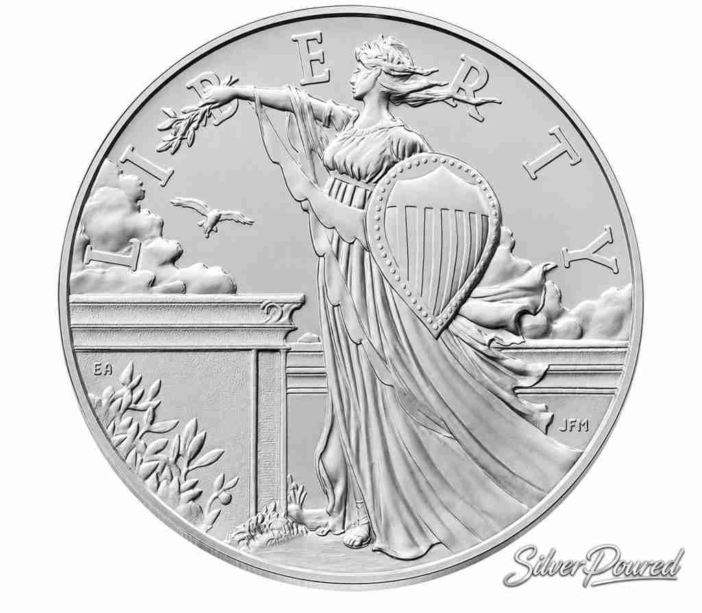 1916 Standing Liberty Quarter Best of the Mint one-ounce .999 fine silver medal obverse