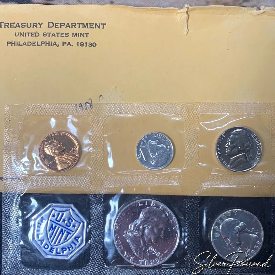 Proof Set Mintages - 1958 United States Mint Proof Set in original Philadelphia Mint packaging