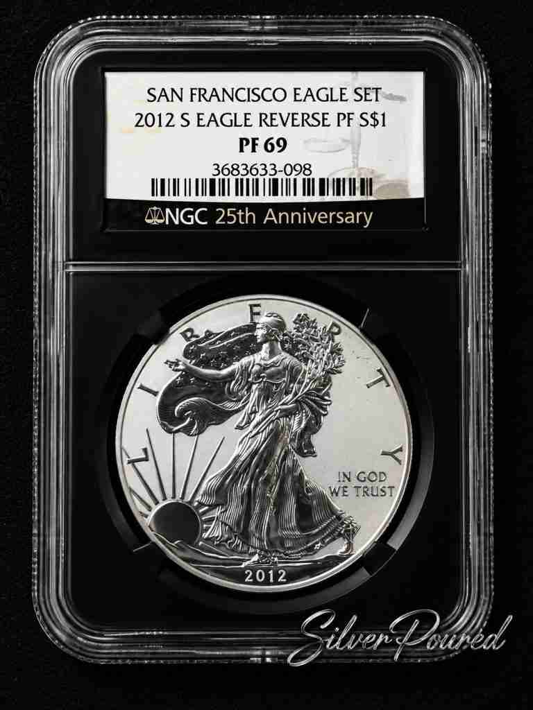 2012-S American Silver Eagle Proof NGC PF69 25th Anniversary San Francisco Mint