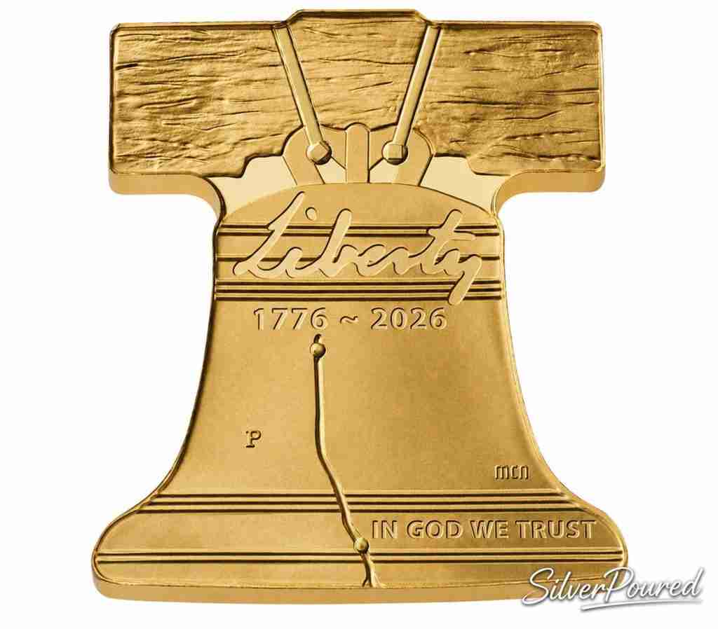 Freedom Ringing Liberty Bell one-half ounce .9999 fine gold coin obverse