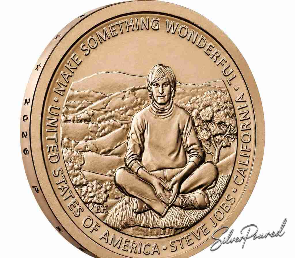 2026 American Innovation $1 Coin reverse honoring California's Steve Jobs with the Make Something Wonderful inscription