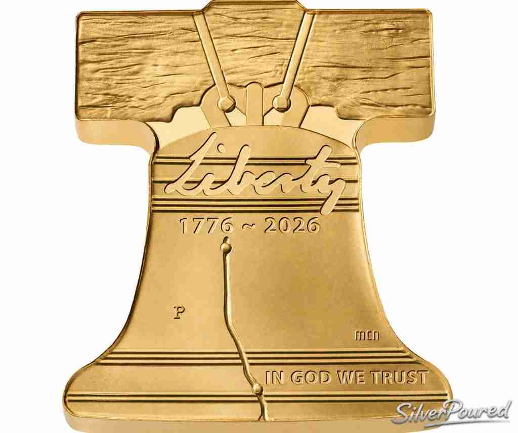 Freedom Ringing Liberty Bell one-ounce .9999 fine gold coin obverse