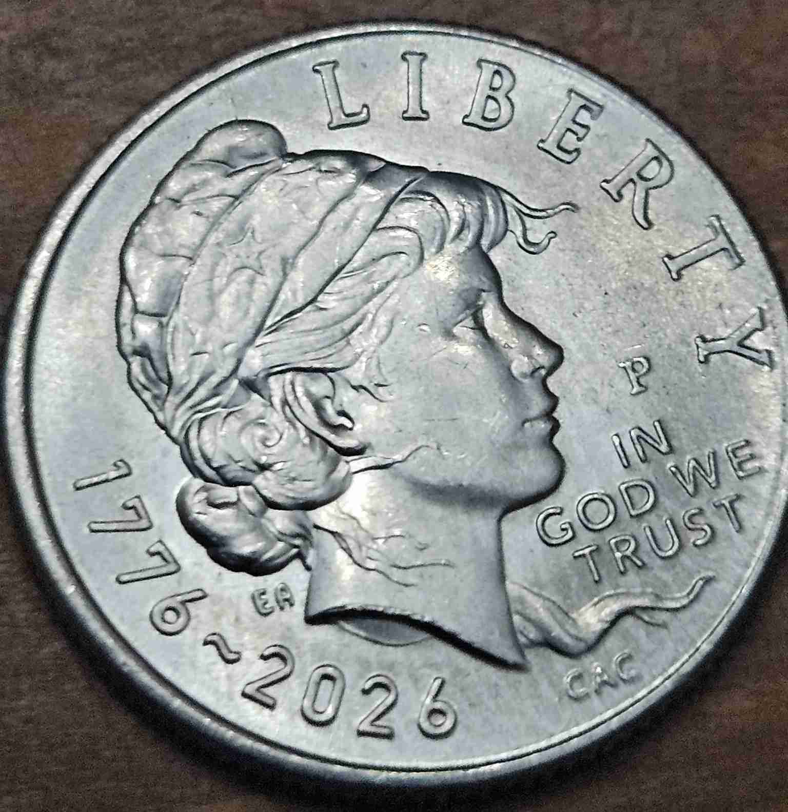 2026-P Emerging Liberty Dime obverse with possible die clash error marks
