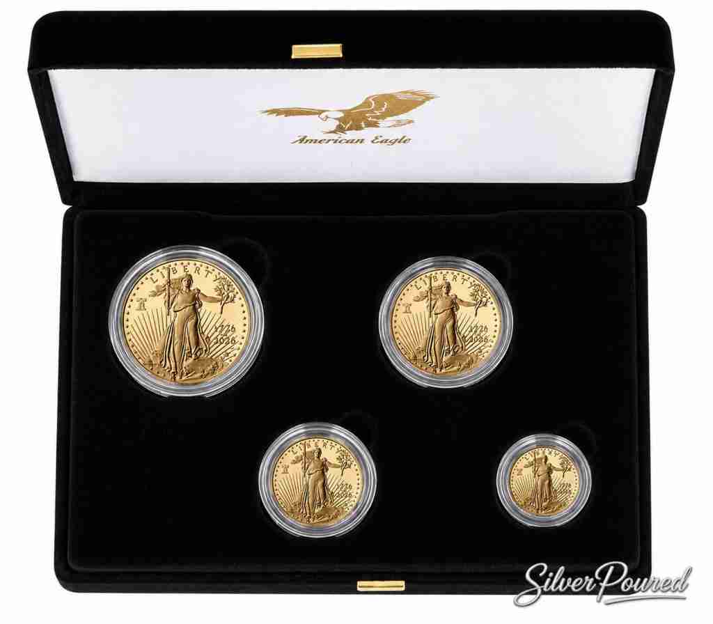 2026 American Gold Eagle Proof Four-Coin Set in United States Mint presentation case