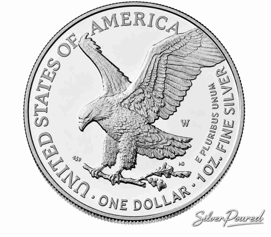 2026 American Silver Eagle one-ounce .999 fine silver proof coin reverse