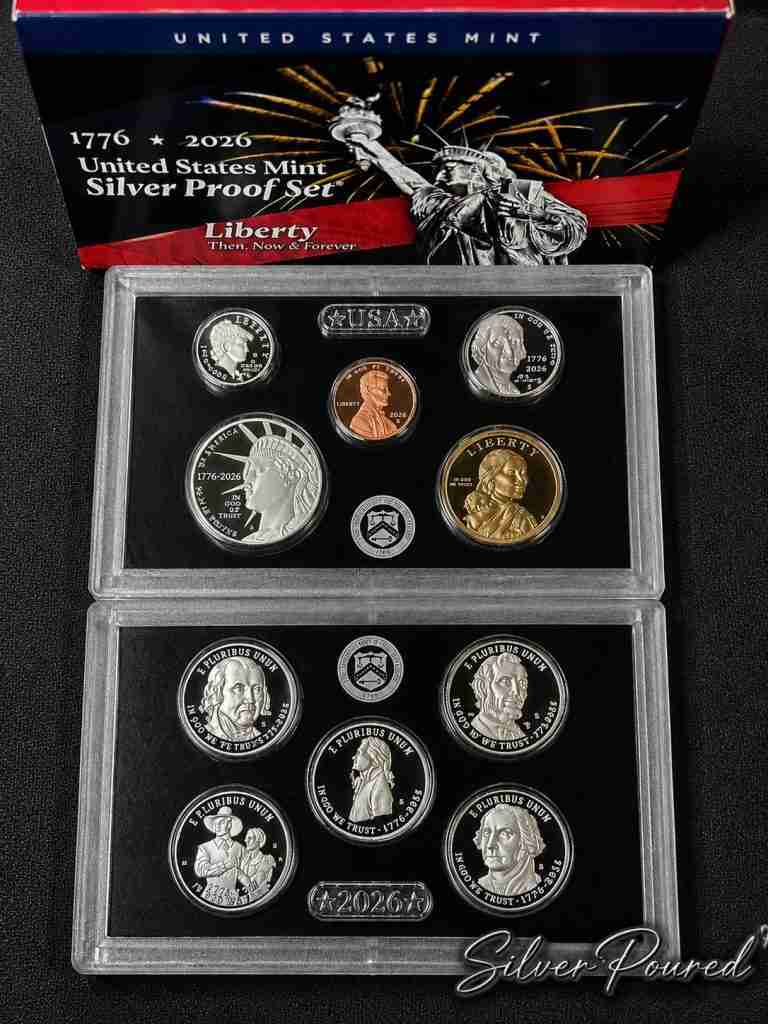 2026 United States Mint Silver Proof Set in Original Government Packaging
