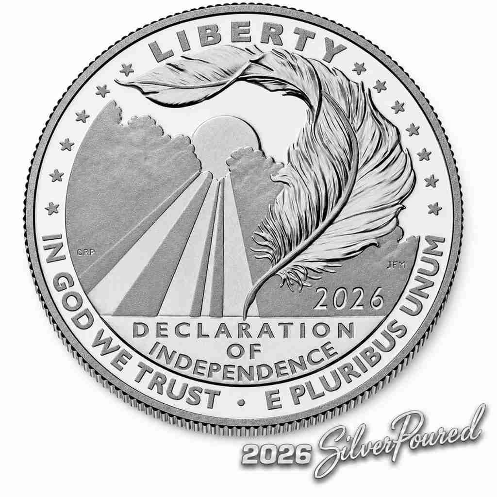 Charters of Freedom 2026 one-ounce .9995 fine platinum proof coin obverse