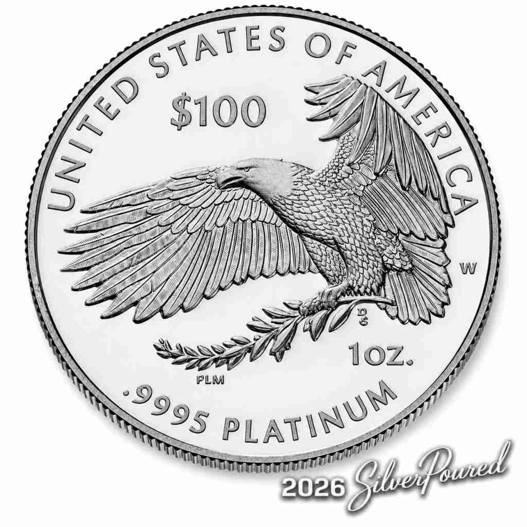 Charters of Freedom 2026 one-ounce .9995 fine platinum proof coin reverse