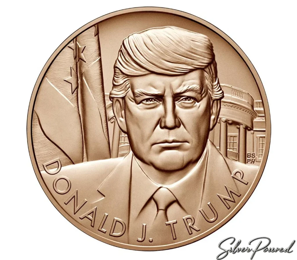 2026 Donald J. Trump Presidential Bronze Medal obverse with portrait of President Donald J. Trump