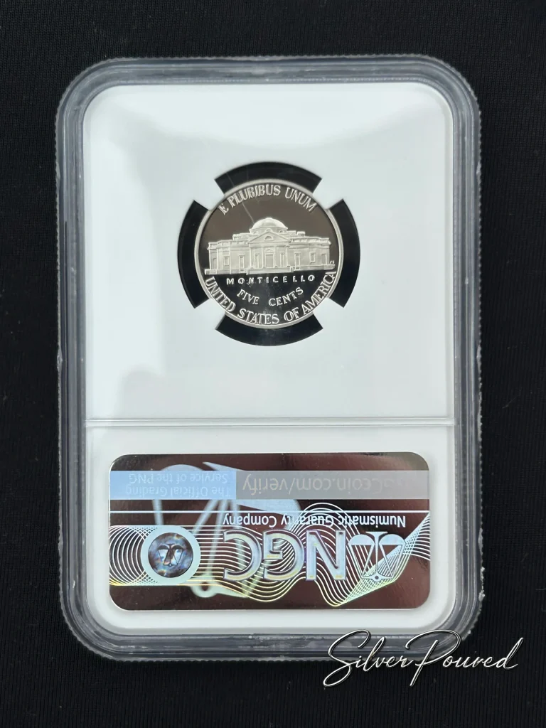 2026 Jefferson Nickel Proof reverse in NGC PF70 Ultra Cameo holder featuring Monticello