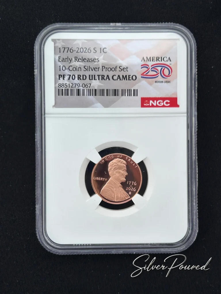 2026 Lincoln Cent Proof obverse in NGC PF70 RD Ultra Cameo holder with 1776–2026 dual date