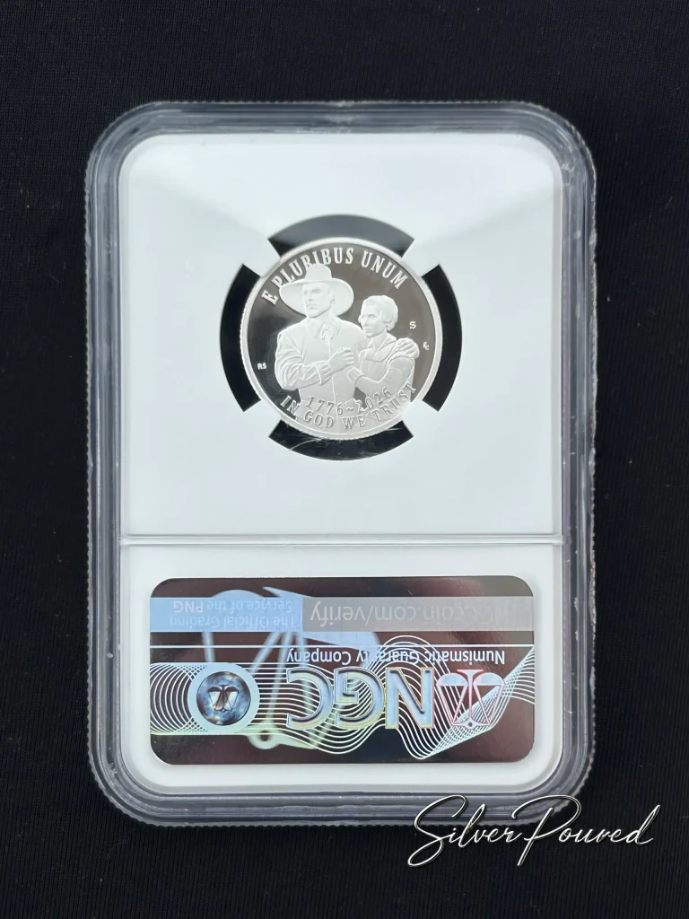 2026 Mayflower Compact Quarter Silver Proof reverse in NGC PF70 Ultra Cameo holder