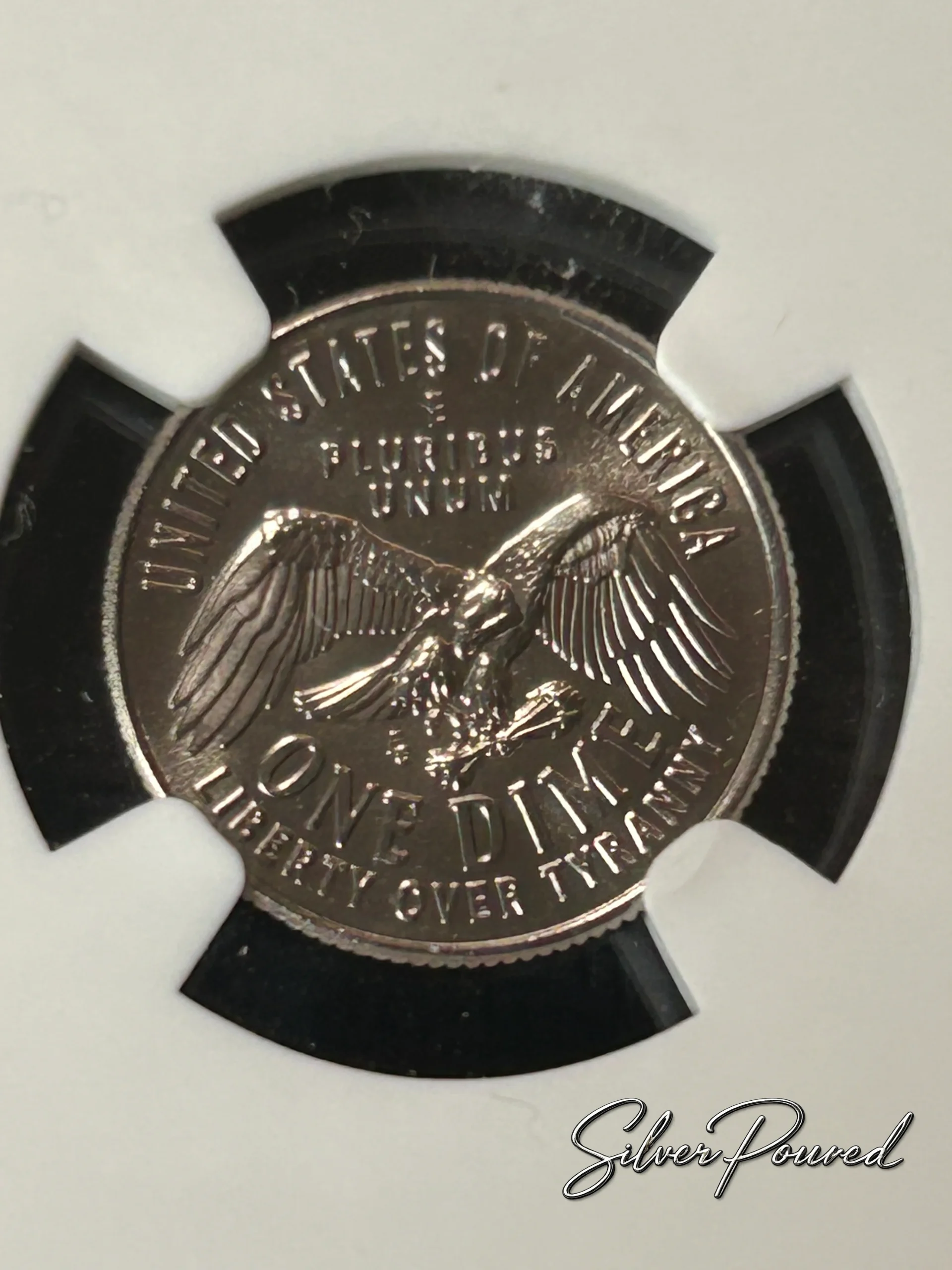 2026 Emerging Liberty Dime reverse with eagle arrows and Liberty Over Tyranny inscription