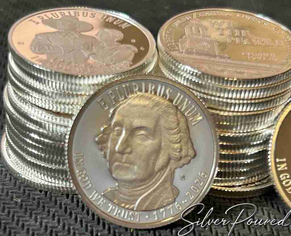 2026 Semiquincentennial Revolutionary War silver proof quarter obverse