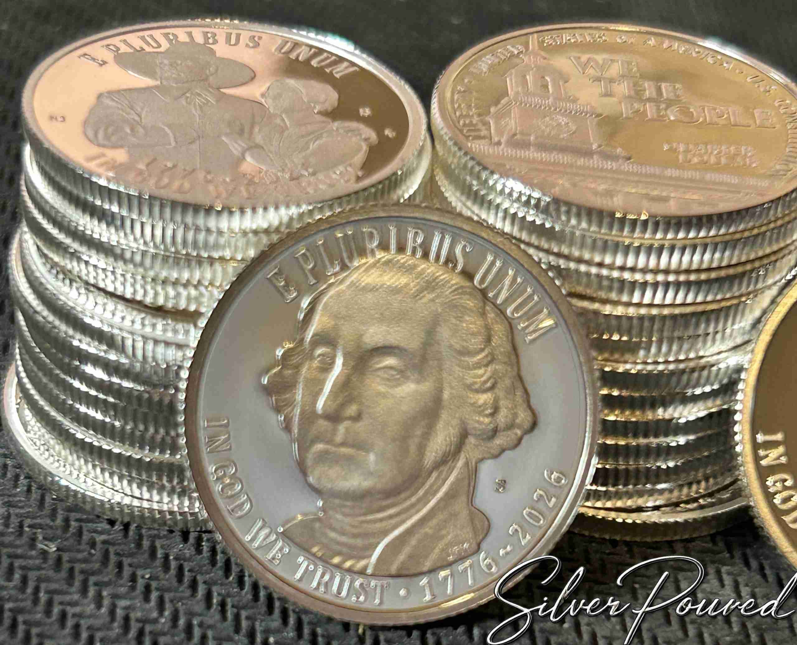 2026 Revolutionary War silver proof quarter obverse featuring George Washington as Commander-in-Chief of the Continental Army