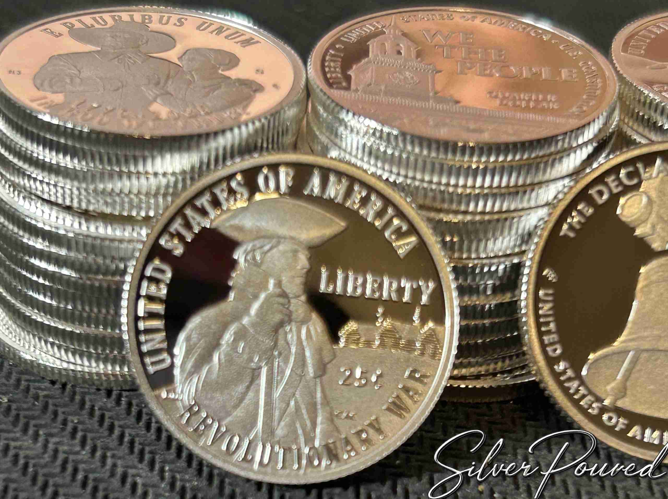2026 Revolutionary War silver proof quarter reverse depicting a Continental Army soldier at Valley Forge