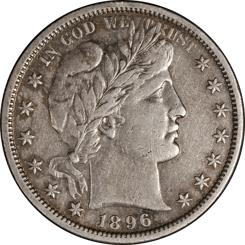 barber half dollar silver value coin obverse 1898 90 percent silver