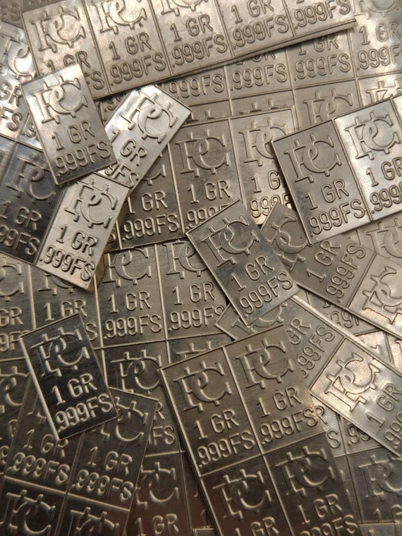 small silver bars