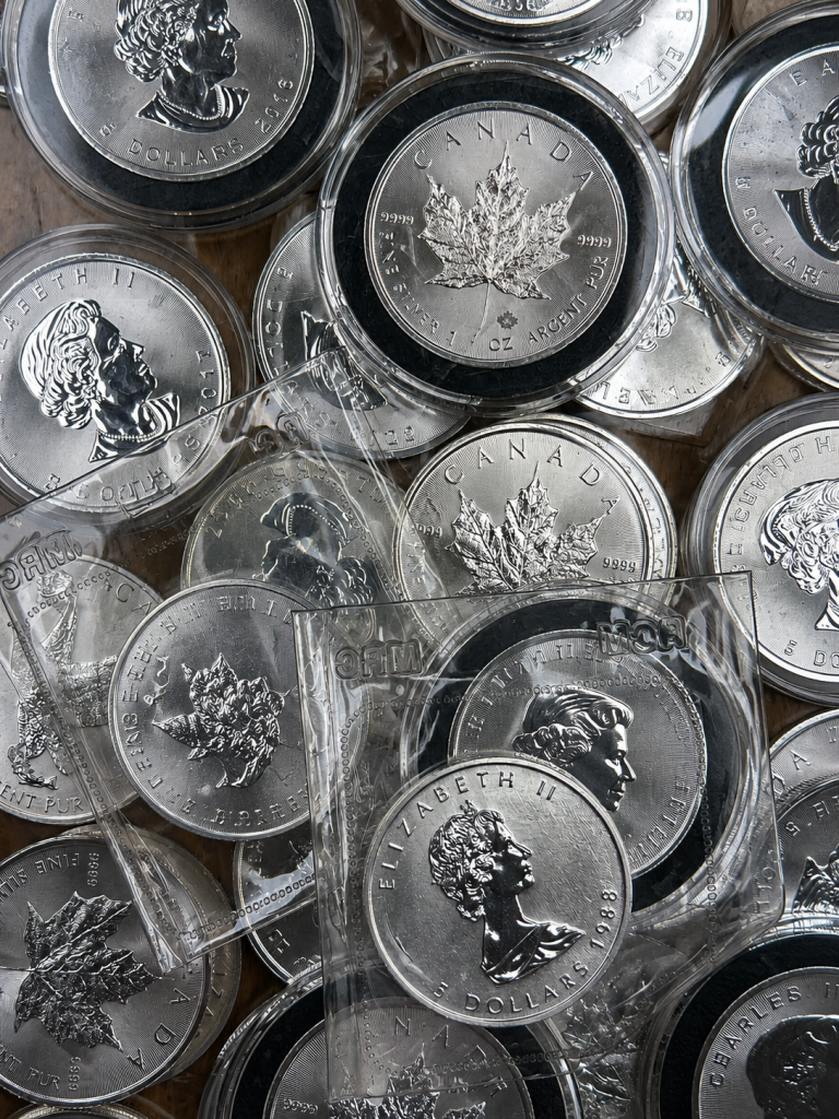 Why collectors pay more for silver shown through Canadian Silver Maple Leaf bullion coins with strong collector demand