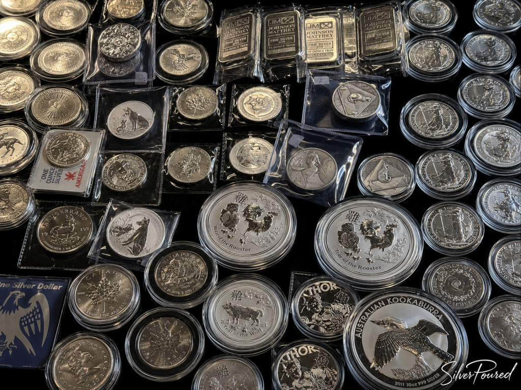 silver bars investment stacking secure storage