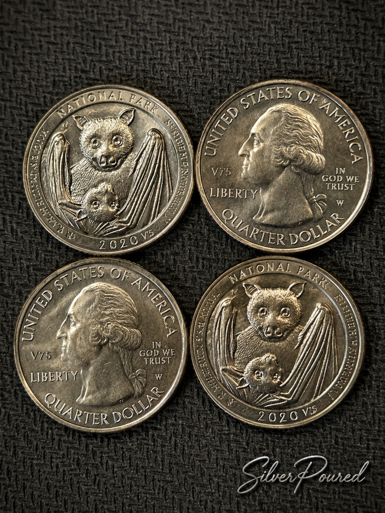 West Point Bat Quarter V75 privy W mint quarter collection