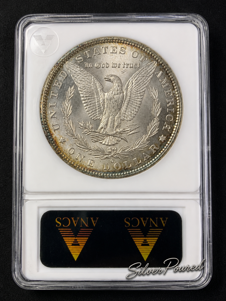 1883-O Morgan Silver Dollar ANACS MS64 reverse 90% silver coin