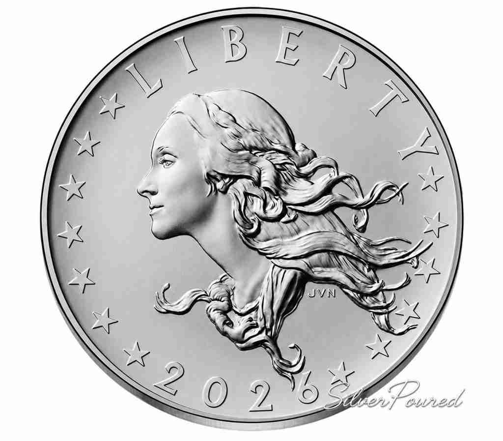 1804 Silver Dollar one-ounce .9999 fine gold coin obverse