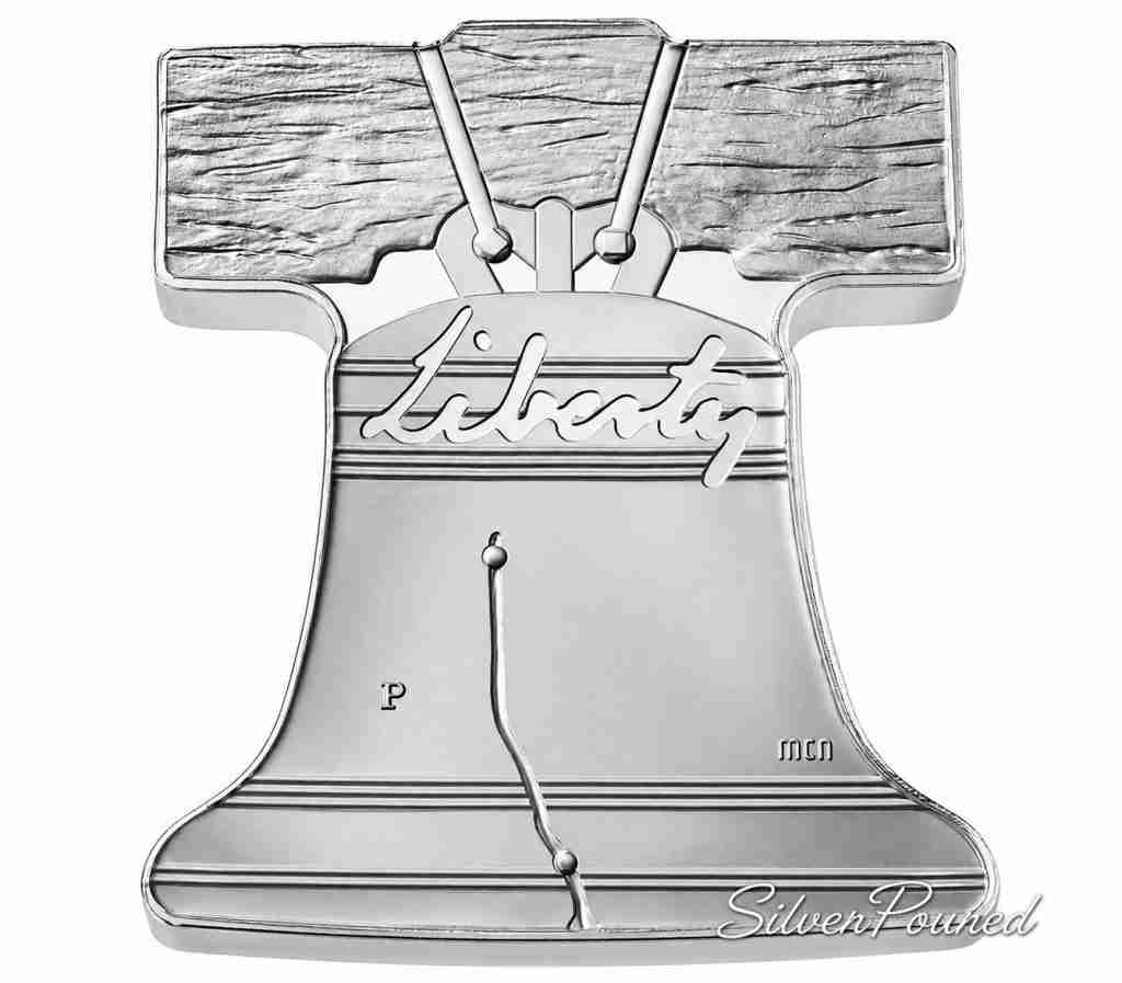 Freedom Ringing Liberty Bell one-half ounce silver medal obverse